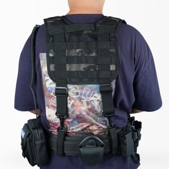 Tactical duty belt suspenders