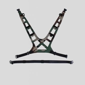Tactical laser cut harness suspenders