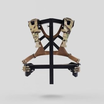 Tactical laser cut harness suspenders