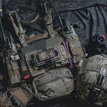 Tactical laser cut harness suspenders