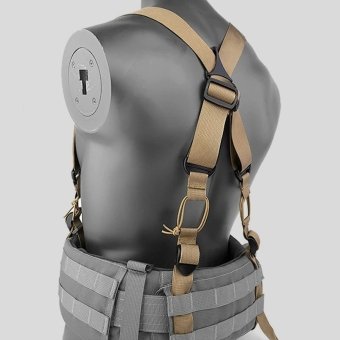 Tactical police x back suspenders