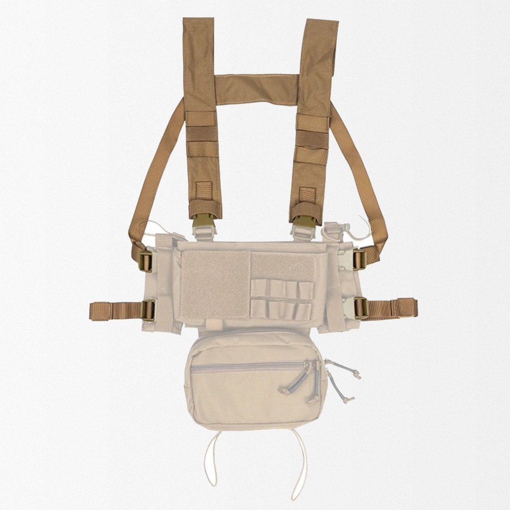Tactical suspender belt for chest rig