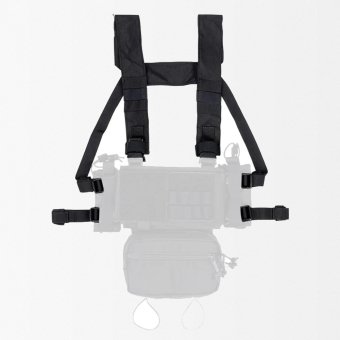 Tactical suspender belt for chest rig