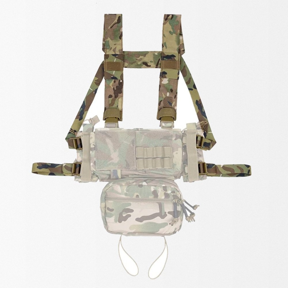 Tactical suspender belt for chest rig
