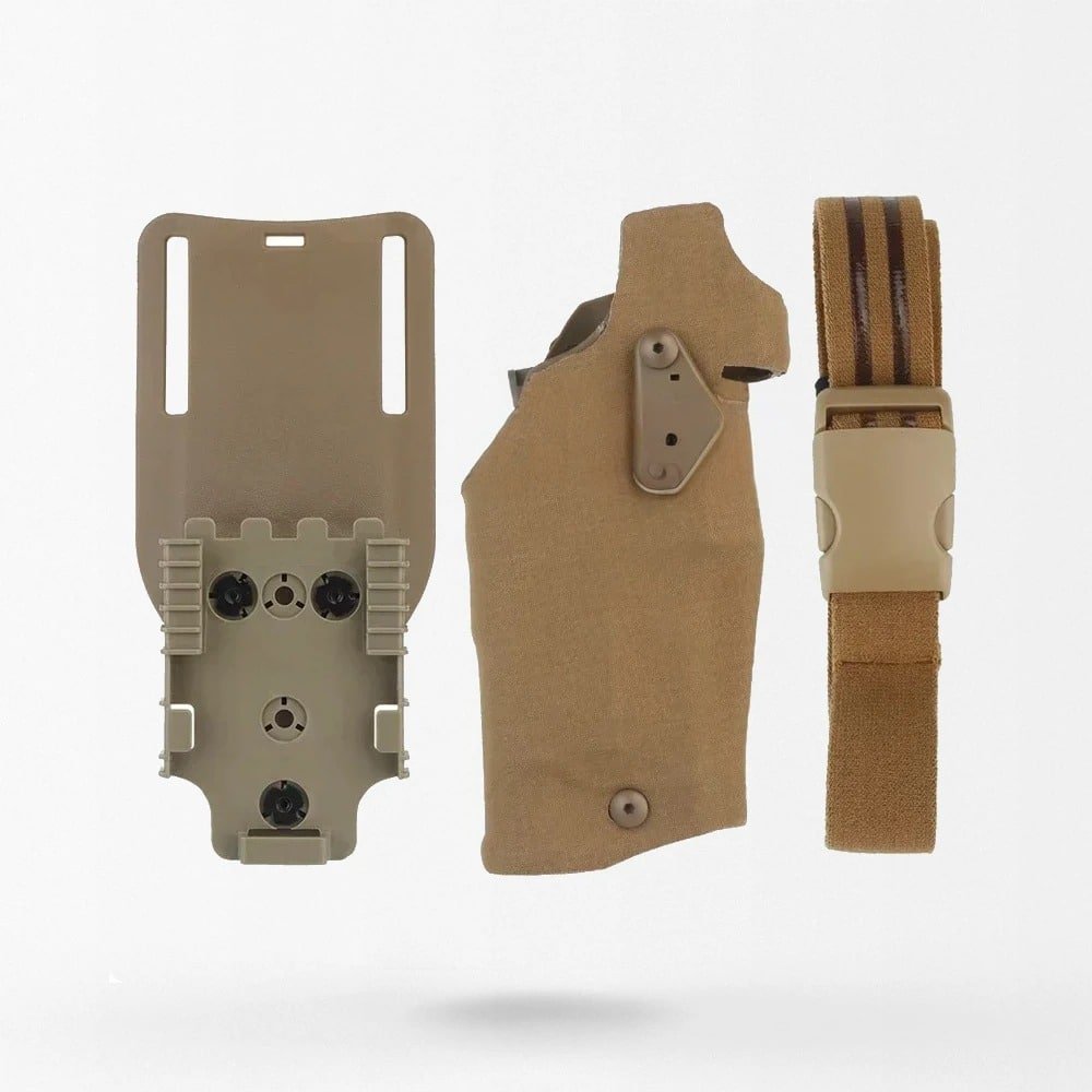 Tan drop leg glock 17 holster