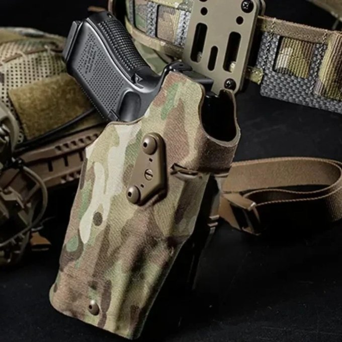Multicam drop leg glock 17 holster