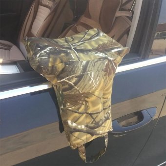 Forest camo shooting bag for window
