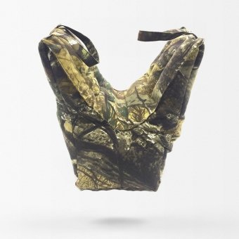 Forest camo shooting bag for window