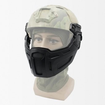 Half face mask for fast helmet