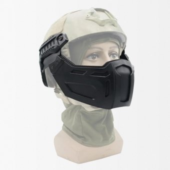 Half face mask for fast helmet