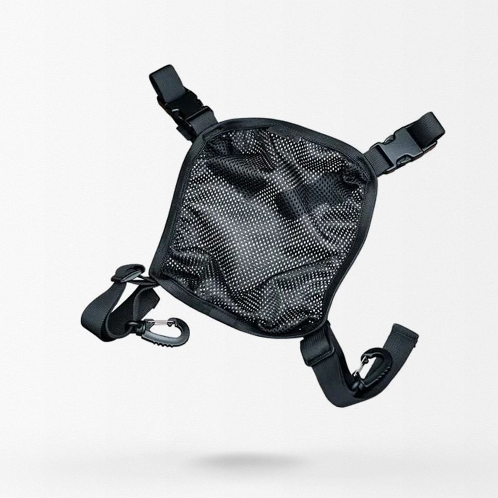 Helmet pouch for backpack