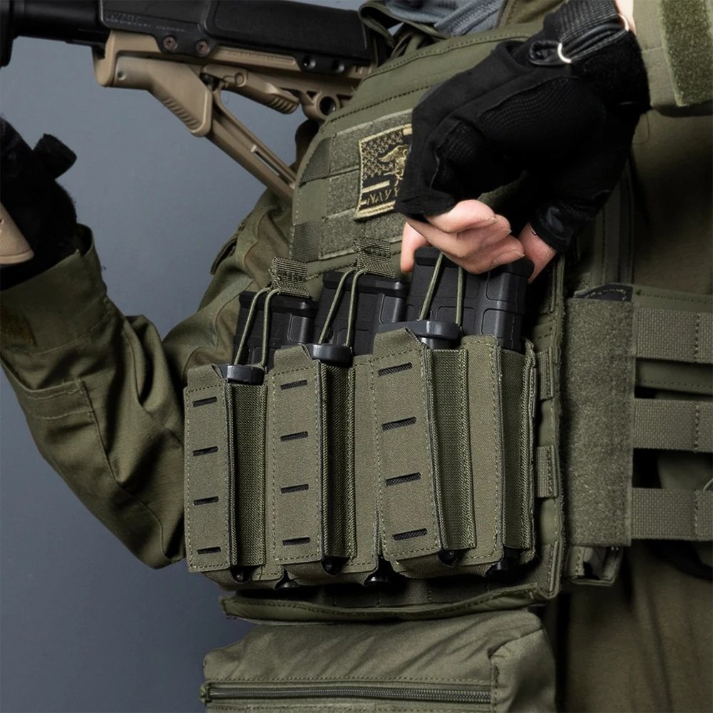 Laser cut 9mm and 5.56 mag pouches