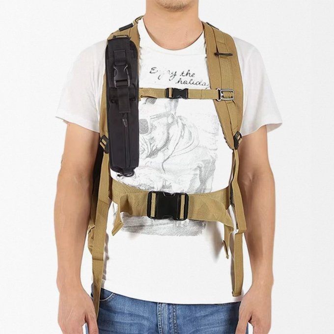 Long tactical shoulder strap pouch
