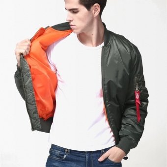 MA-1 black military bomber flight jacket
