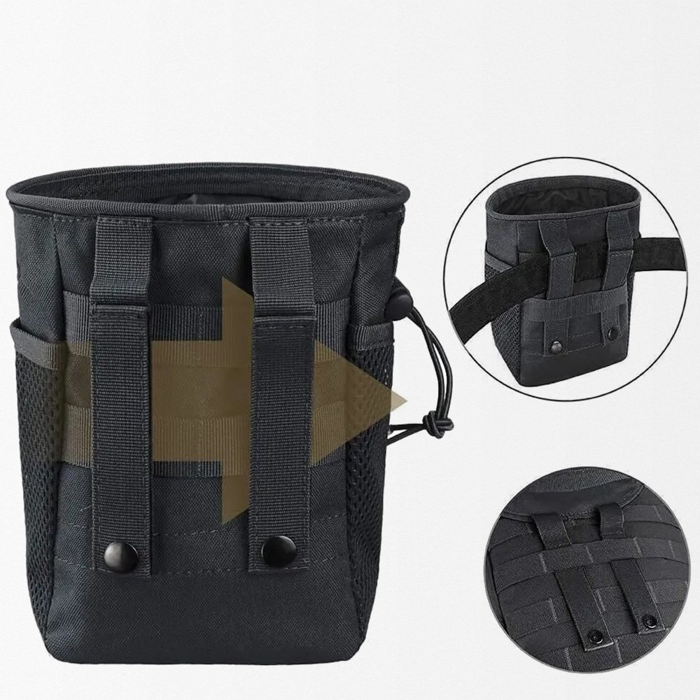 Tactical drawstring molle dump pouch