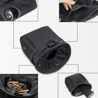 Tactical drawstring molle dump pouch