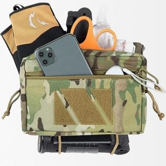 Tactical drop down utility pouch