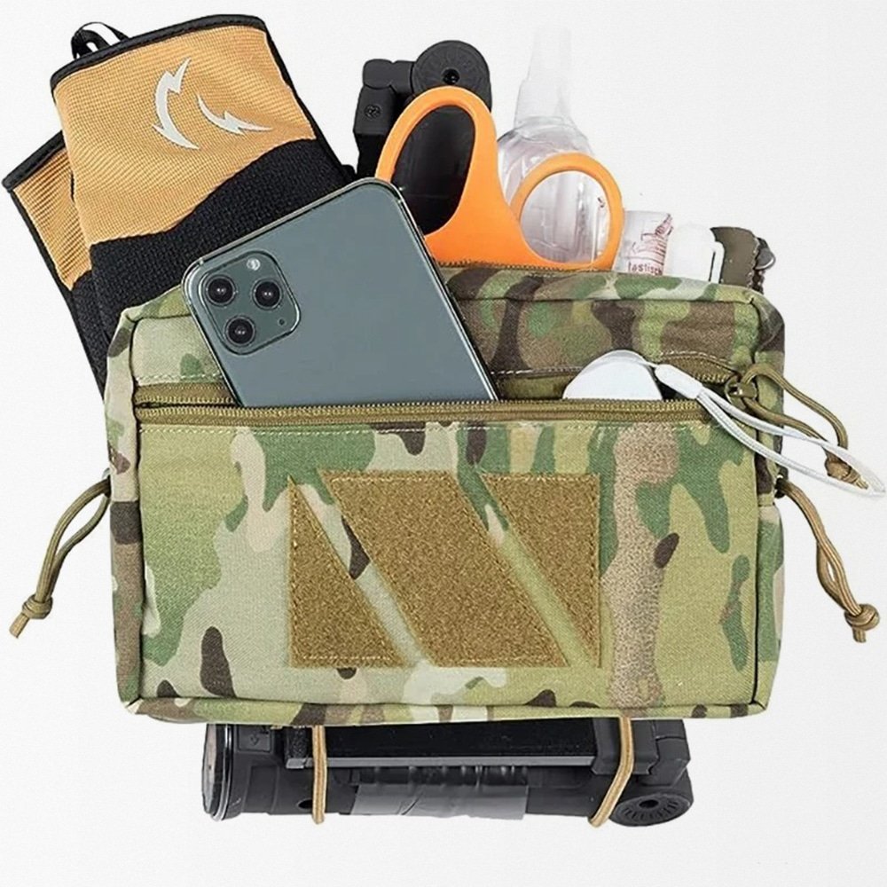 Tactical drop down utility pouch