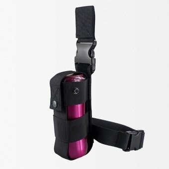 Tactical drop leg water bottle pouch