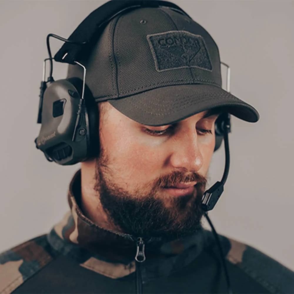 Casque tactique avec PTT – Image 2