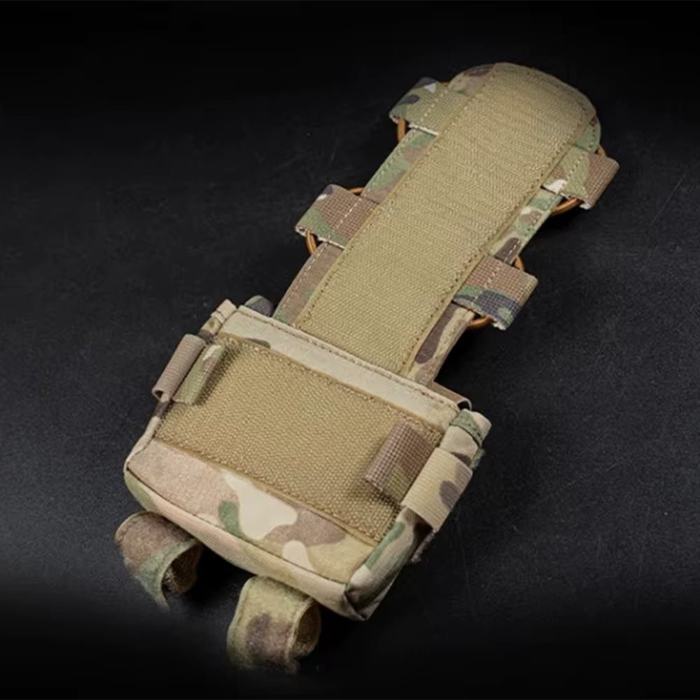 Tactical helmet battery pouch