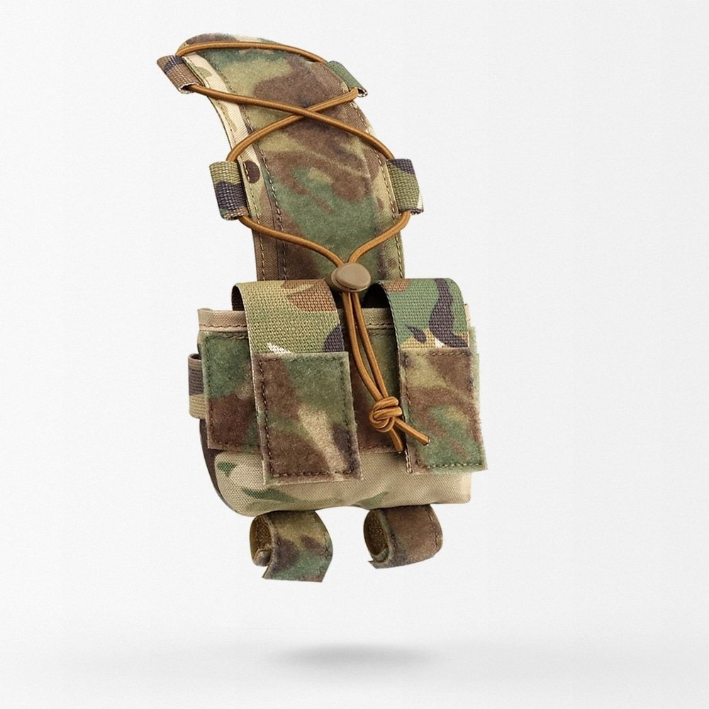 Tactical helmet battery pouch