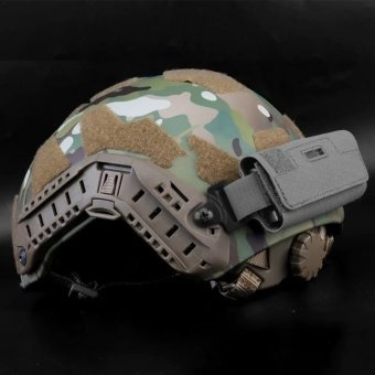 Tactical helmet counterweight