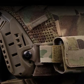 Tactical helmet counterweight