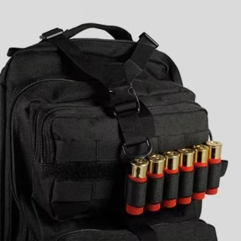 Tactical hook loop shotgun shell pouch