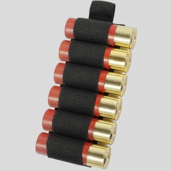 Tactical hook loop shotgun shell pouch