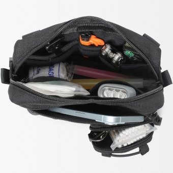 Tactical horizontal admin pouch