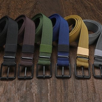 Tactical nylon belt with pin buckle