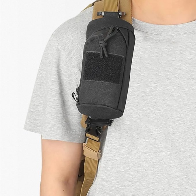 Tactical shoulder strap pouch