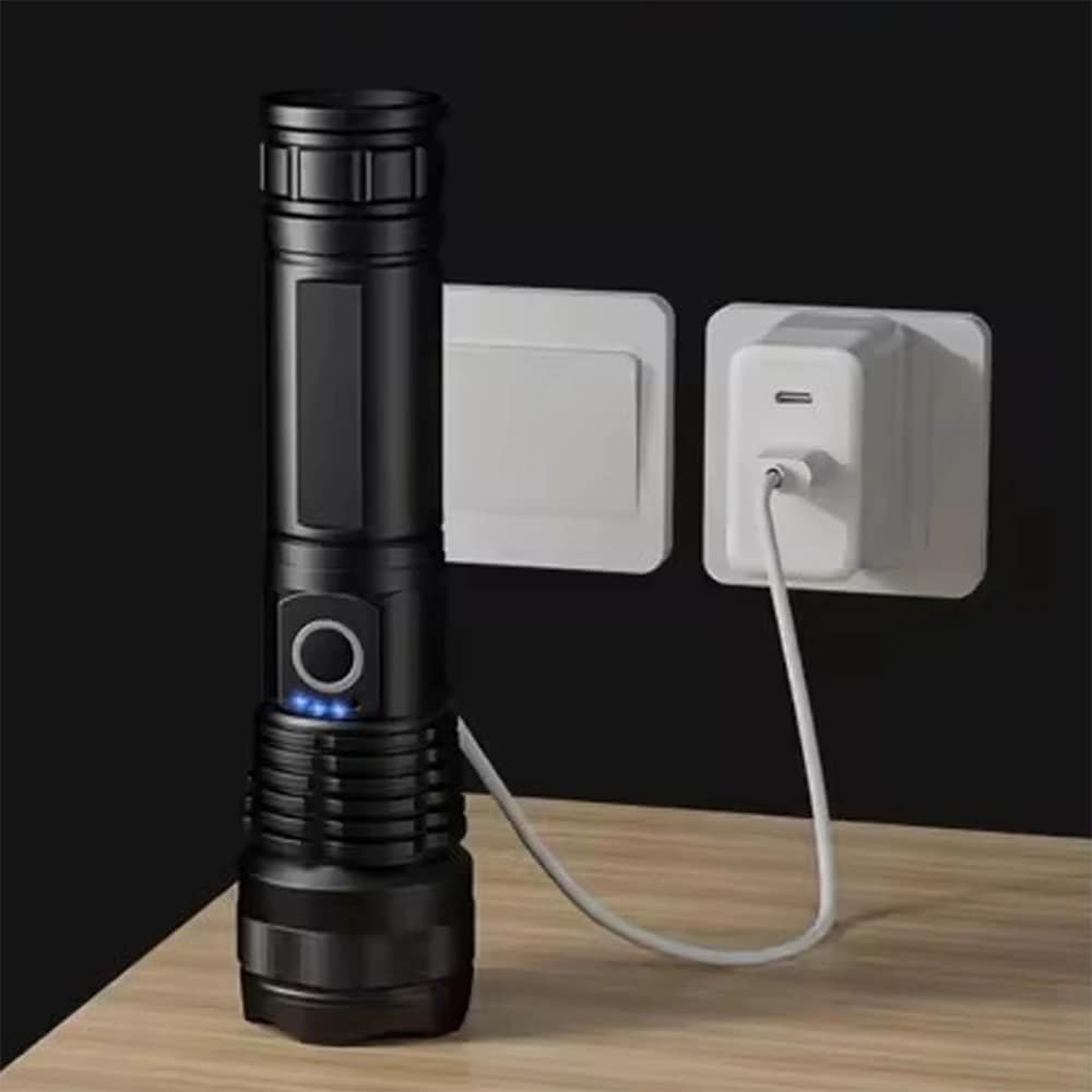 Lampe torche tactique ultra puissante rechargeable – Image 3