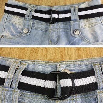 military double d-ring belt