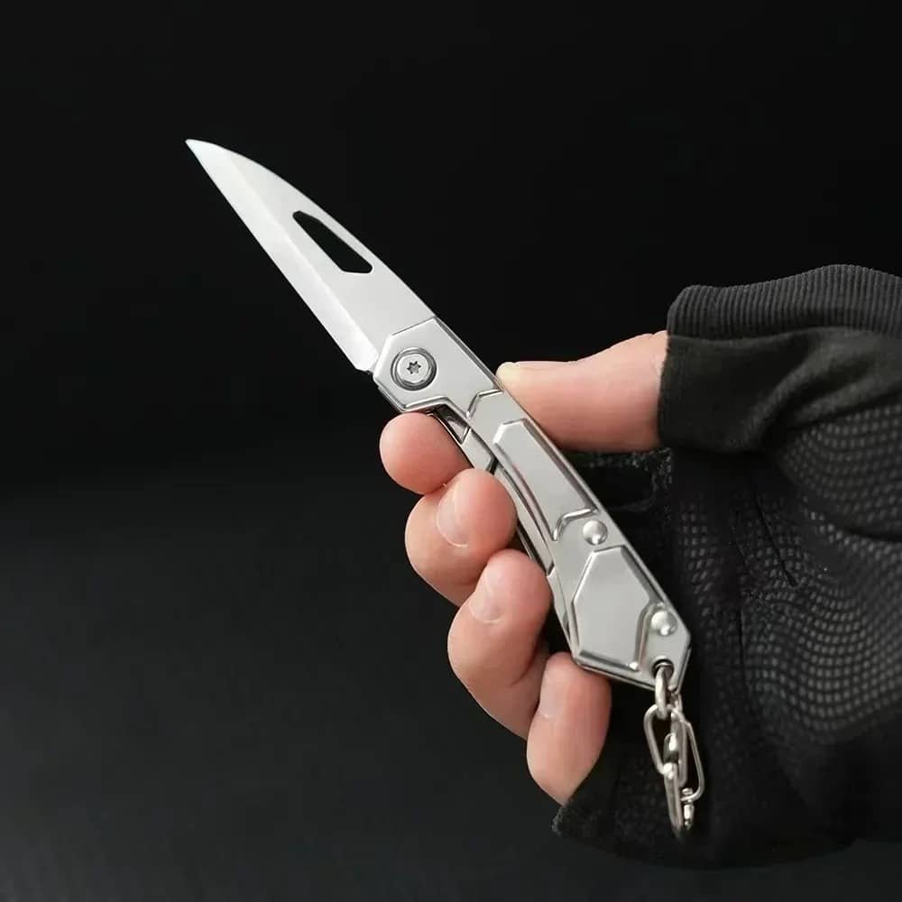 Couteau pliant militaire en acier inoxydable – Image 3