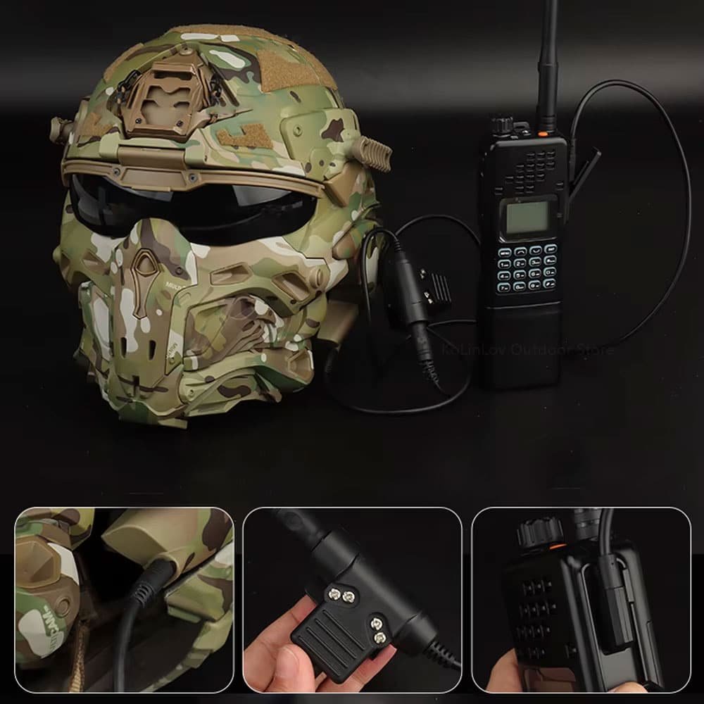 Casque tactique intégral airsoft – Image 5