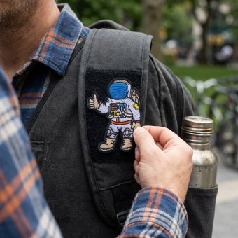 Thumbs up astronaut patch