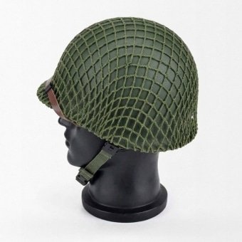 WW2 army helmet with mesh cover