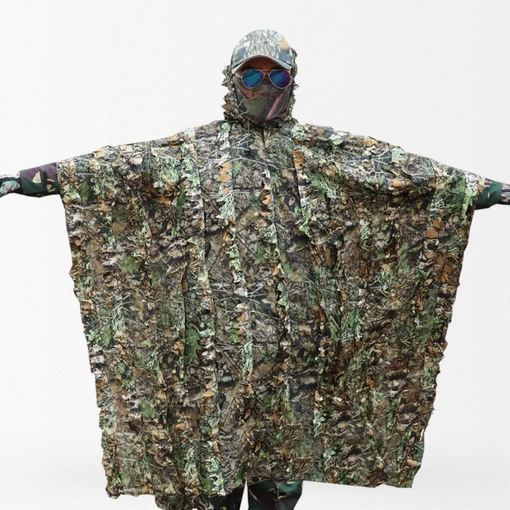 Poncho Ghillie Camouflage de Chasse