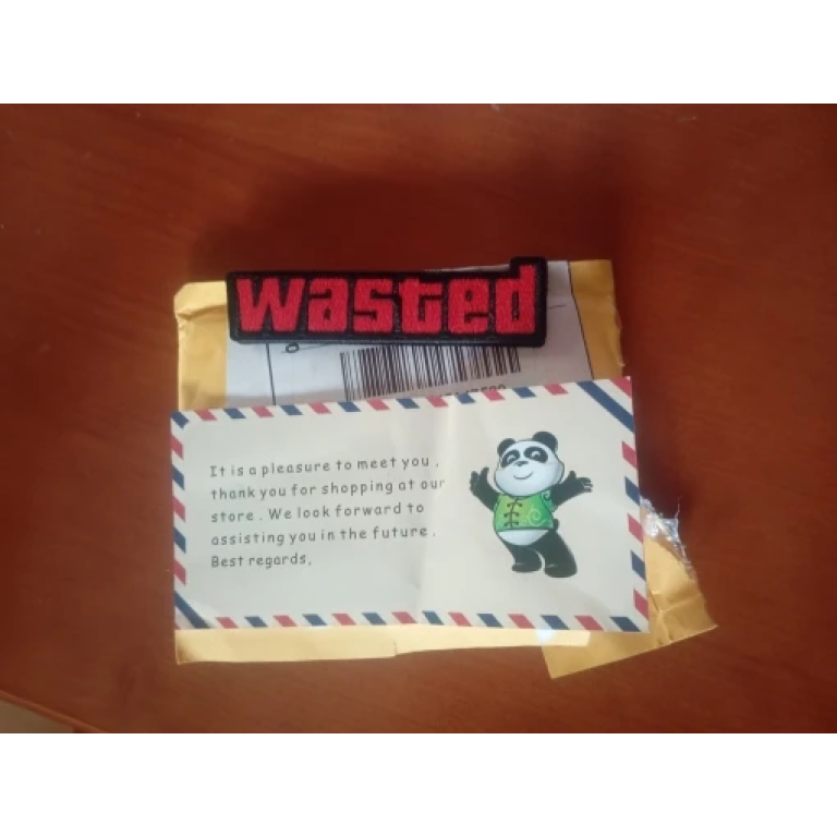 Patch Brodé Wasted Gaming photo review