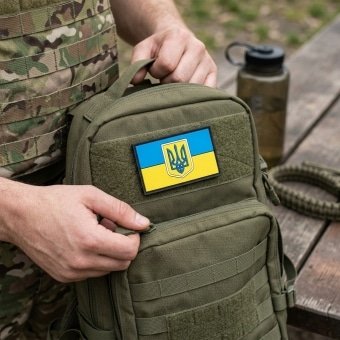 PVC Ukraine Army Flag Patch