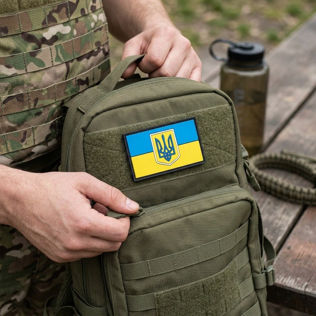 PVC Ukraine Army Flag Patch