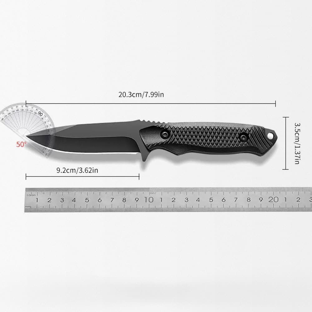 Couteau tactique à lame fixe avec étui – Image 5