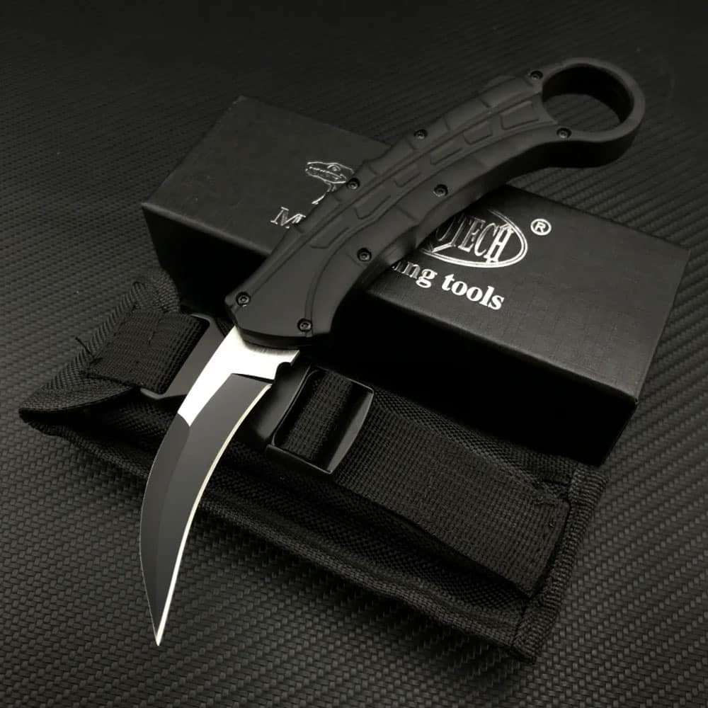 Couteau à lame fixe hawkbill militaire