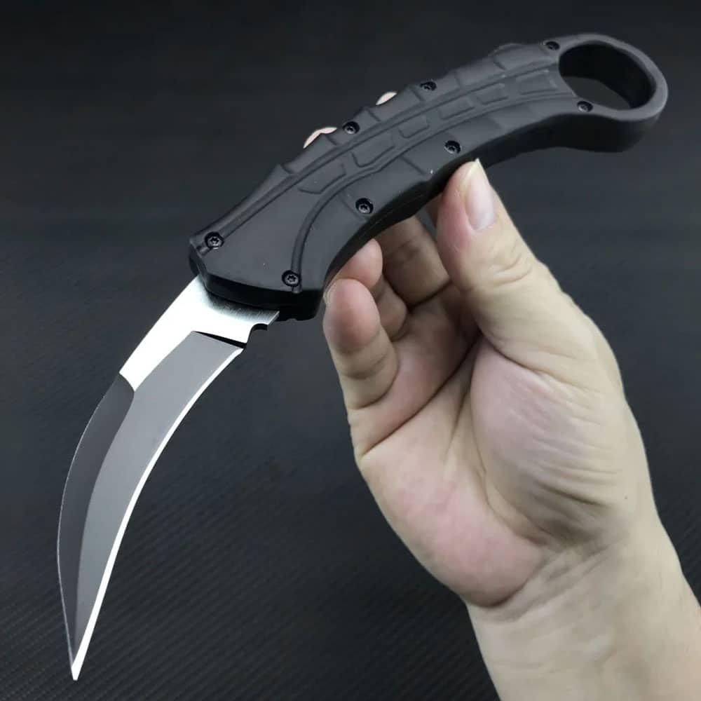 Couteau à lame fixe hawkbill militaire – Image 2