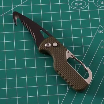 Couteau pliant tactique avec crochet de secours