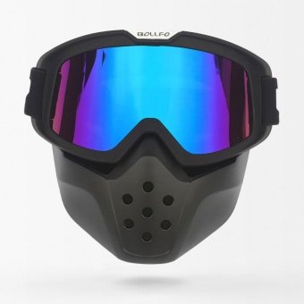 Masque airsoft avec lunettes tactiques