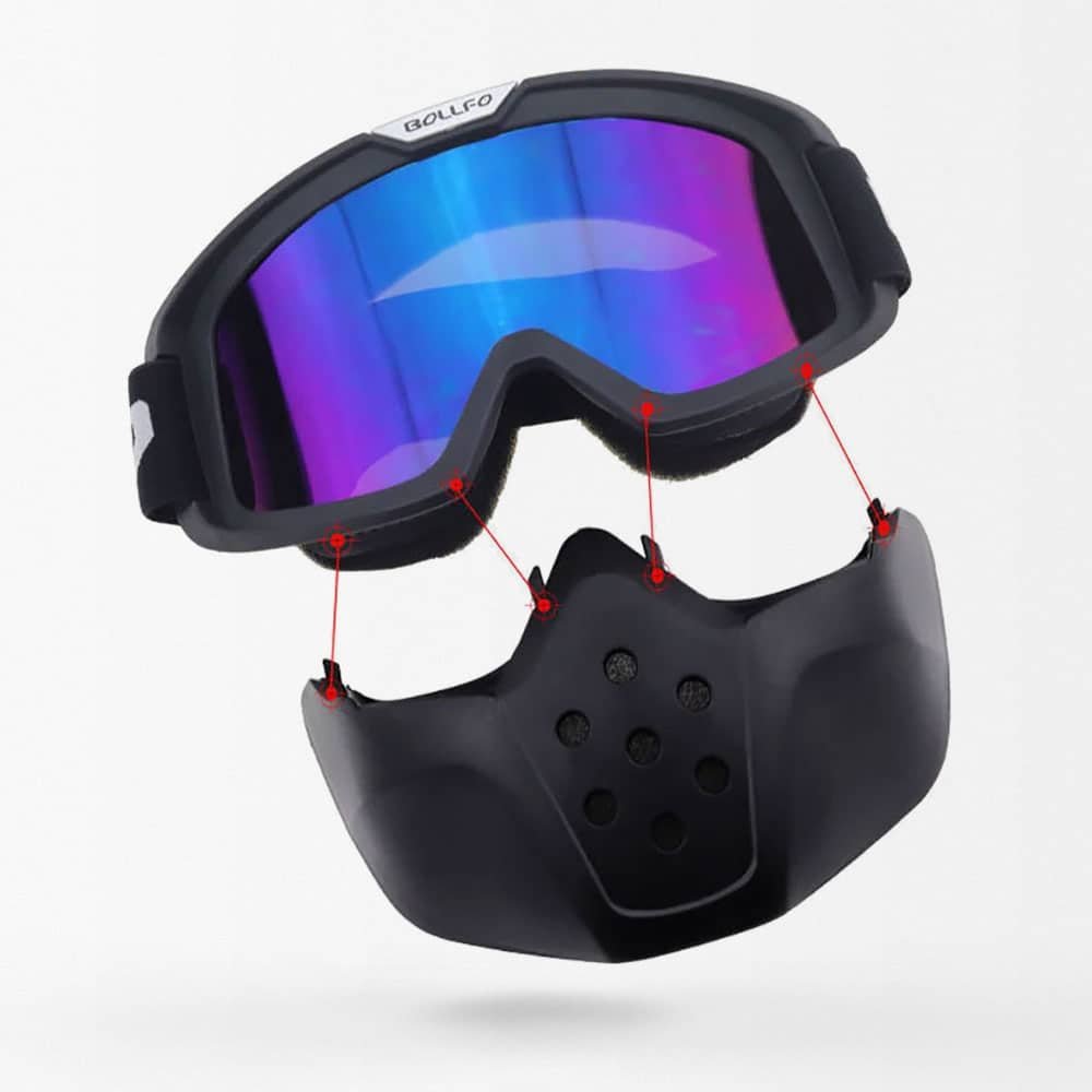 Masque airsoft avec lunettes tactiques – Image 4