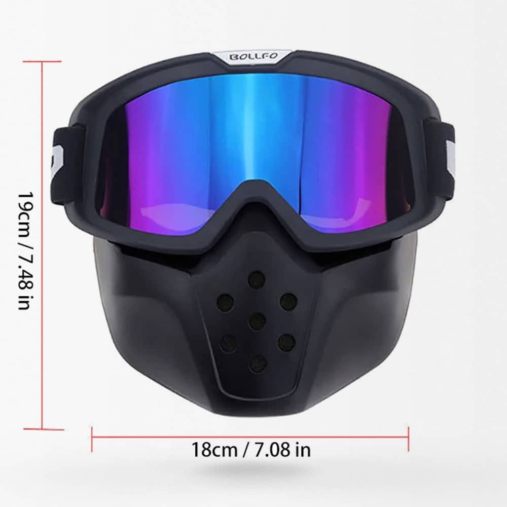 Masque airsoft avec lunettes tactiques – Image 3